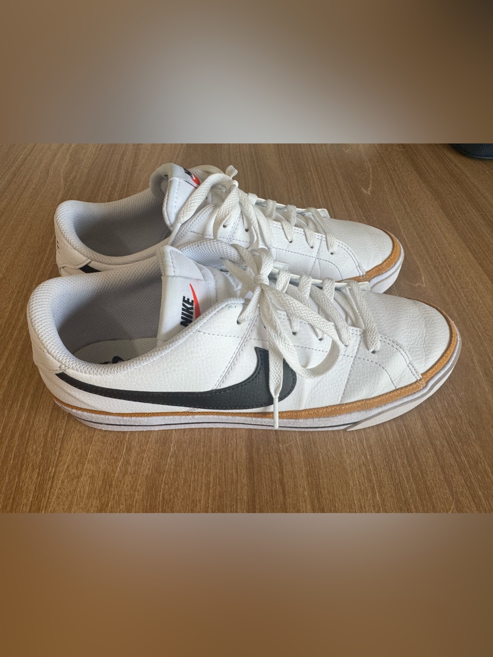 Nike Court Legacy Next Nature -  White/Desert Ochre - Great Condition